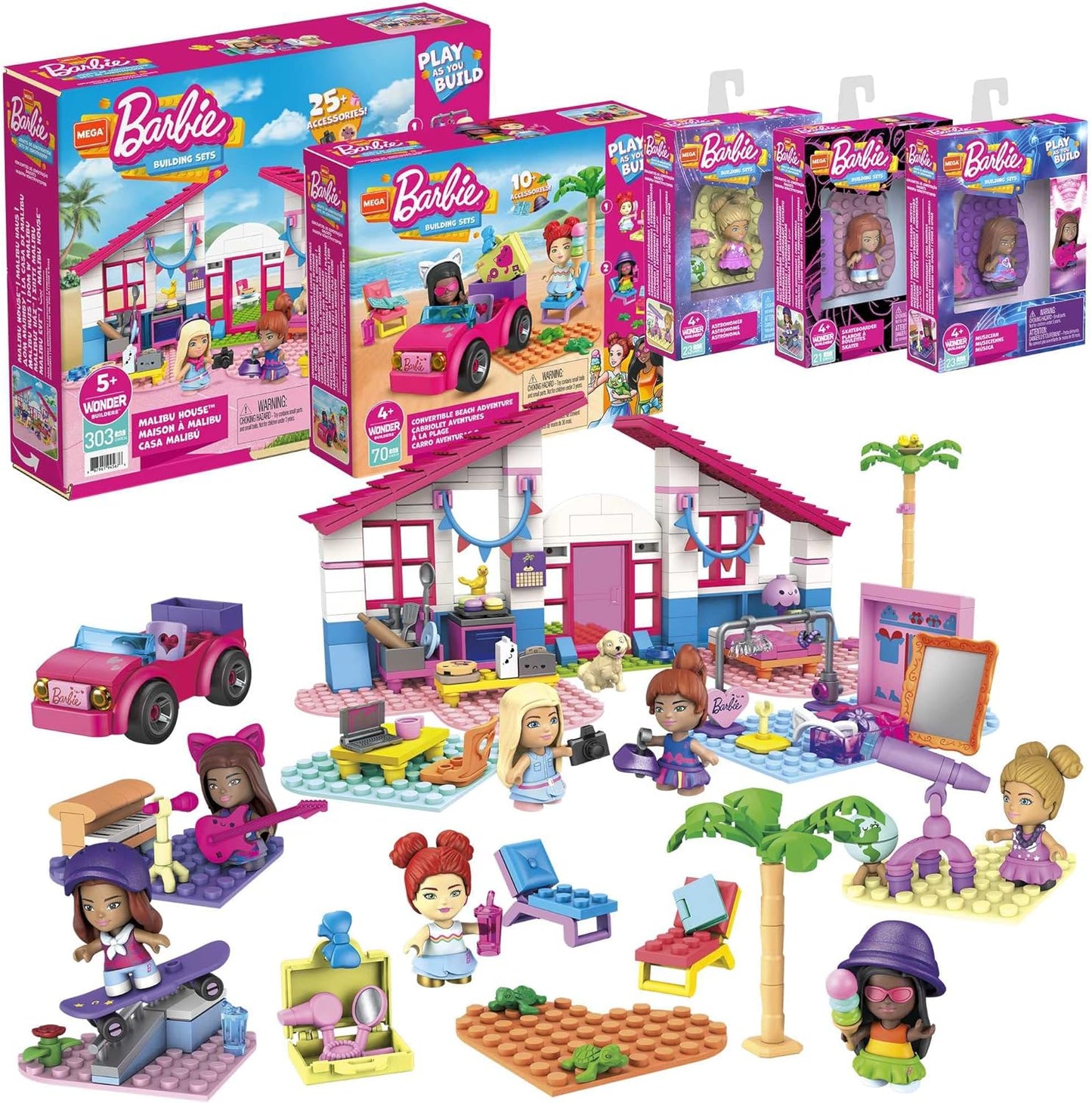 MEGA Construx HBF32 "Malibu-Bauspielzeugset Bundle"