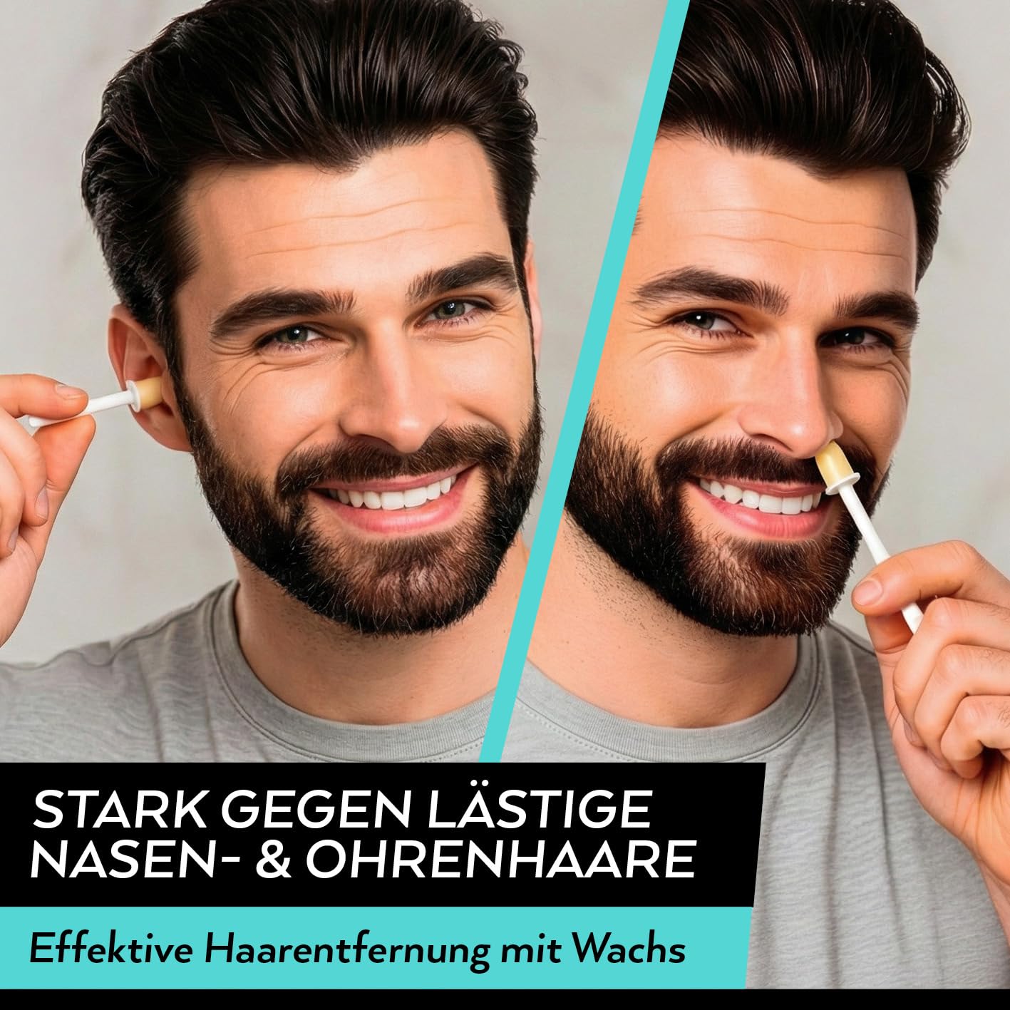 24 Stück Wachs-Sticks zur Nasen- & Ohrenhaarentfernung, 12 stück (2er Pack)