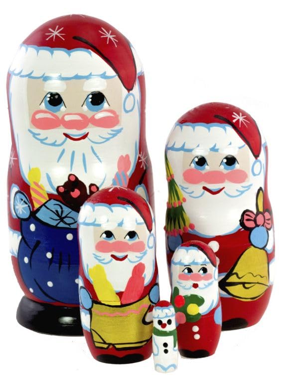 Matroschka Puppen Santa Claus, Santa Claus rot