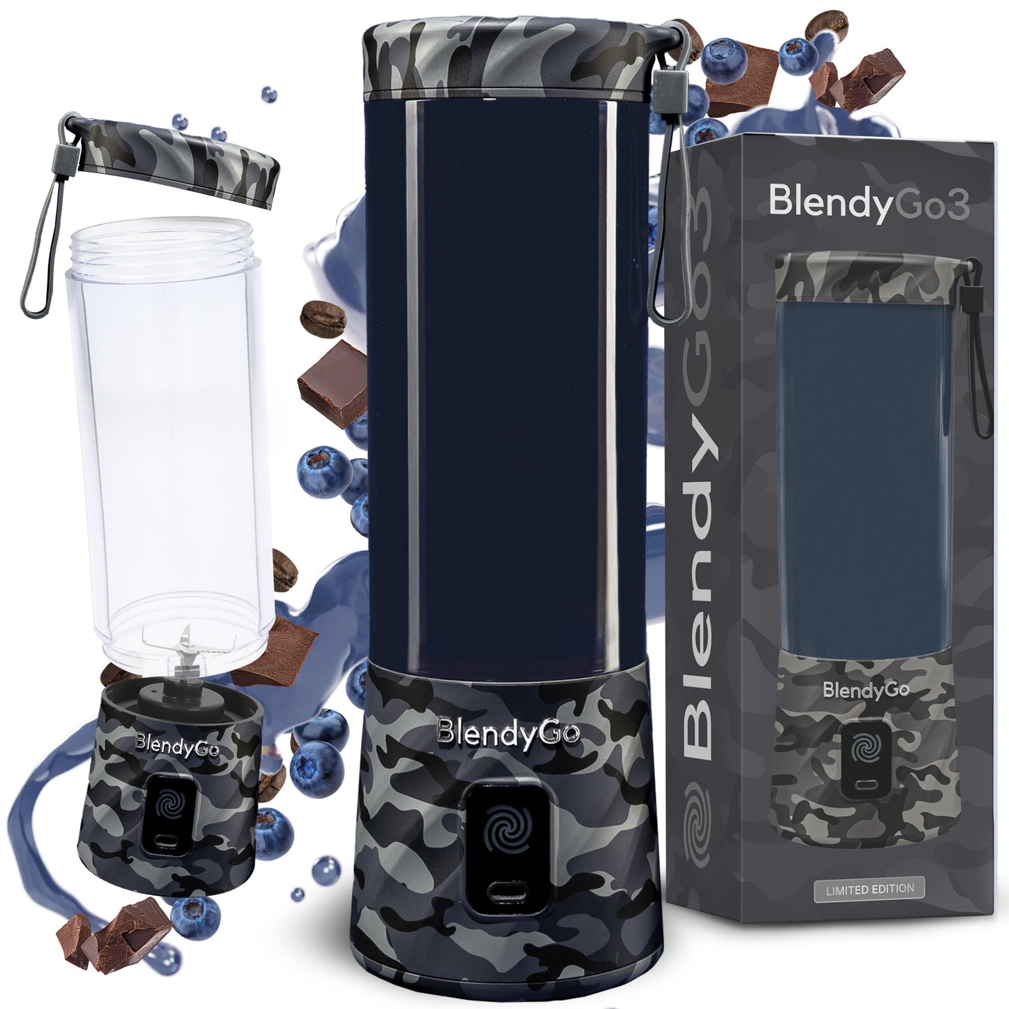 Tragbarer Mini-Mixer mit PulseMotion & BlendPro, Camouflage