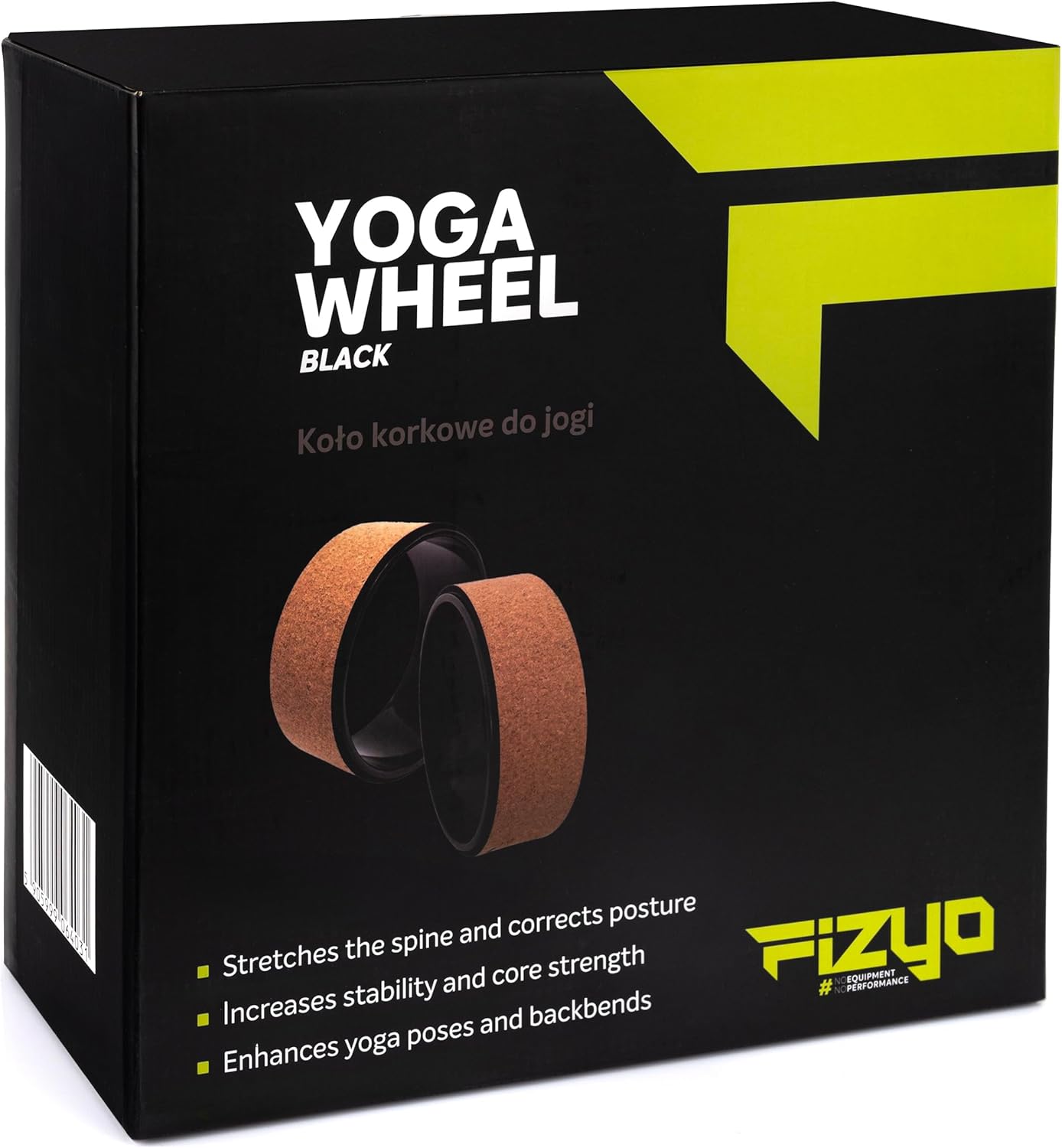 Yoga Wheel, Braun/Naturkork 32 cm
