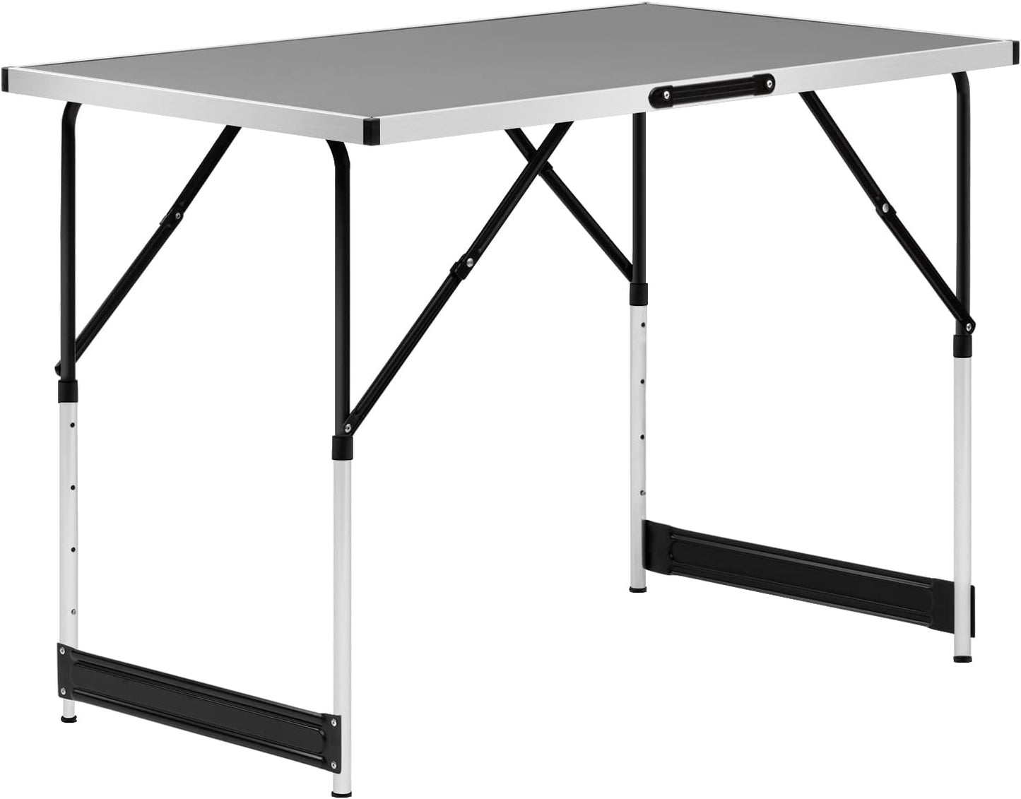 Höhenverstellbarer Klapptisch, Grau