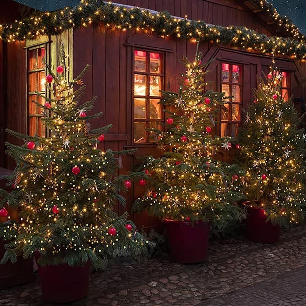 Weihnachtsbeleuchtung mit Fernbedienung, 35M|Warmweiss