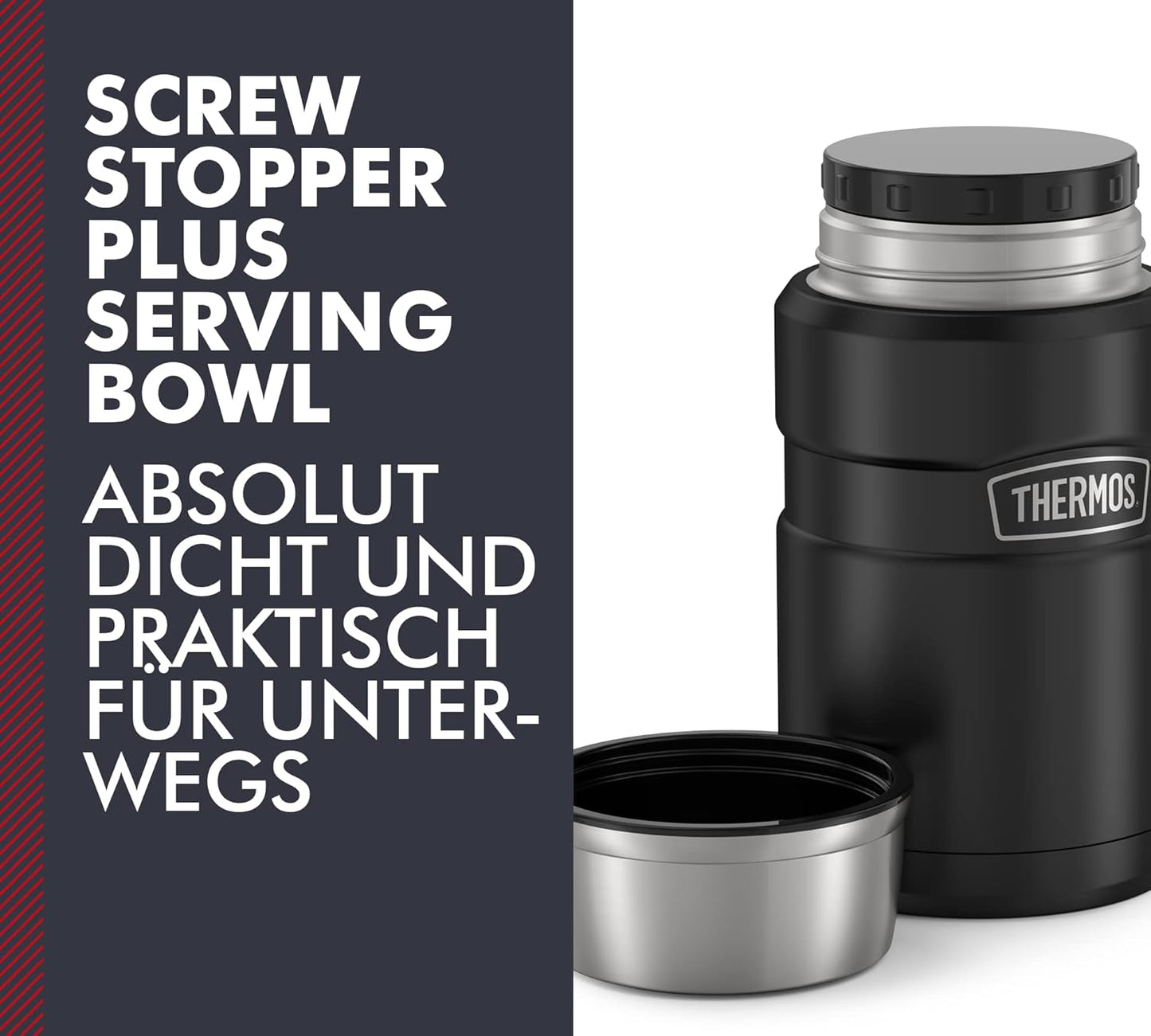 Thermobehälter King, 0,71 l, Charcoal Black Mat