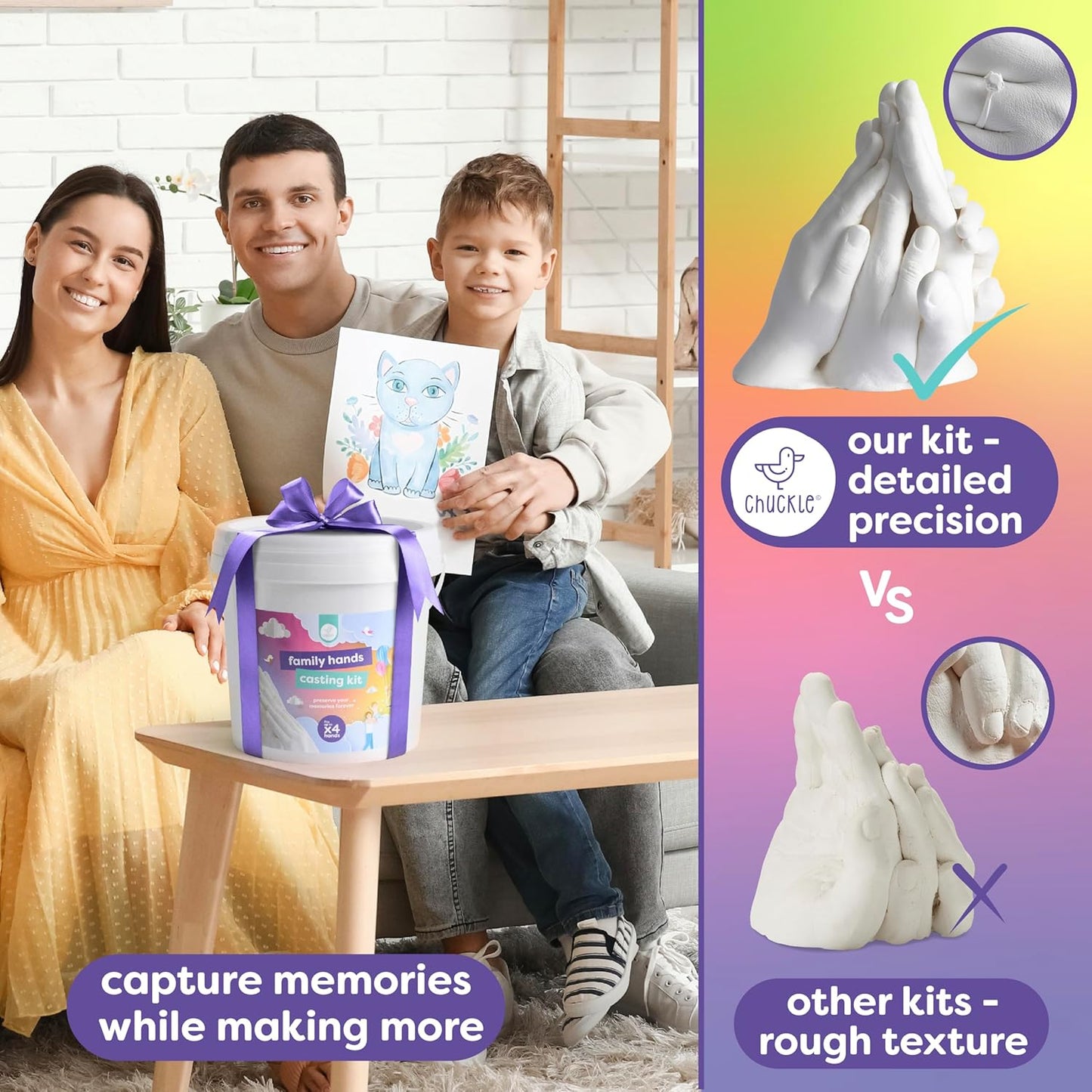 3D Gipsabdruck-Set für Familien, Familie