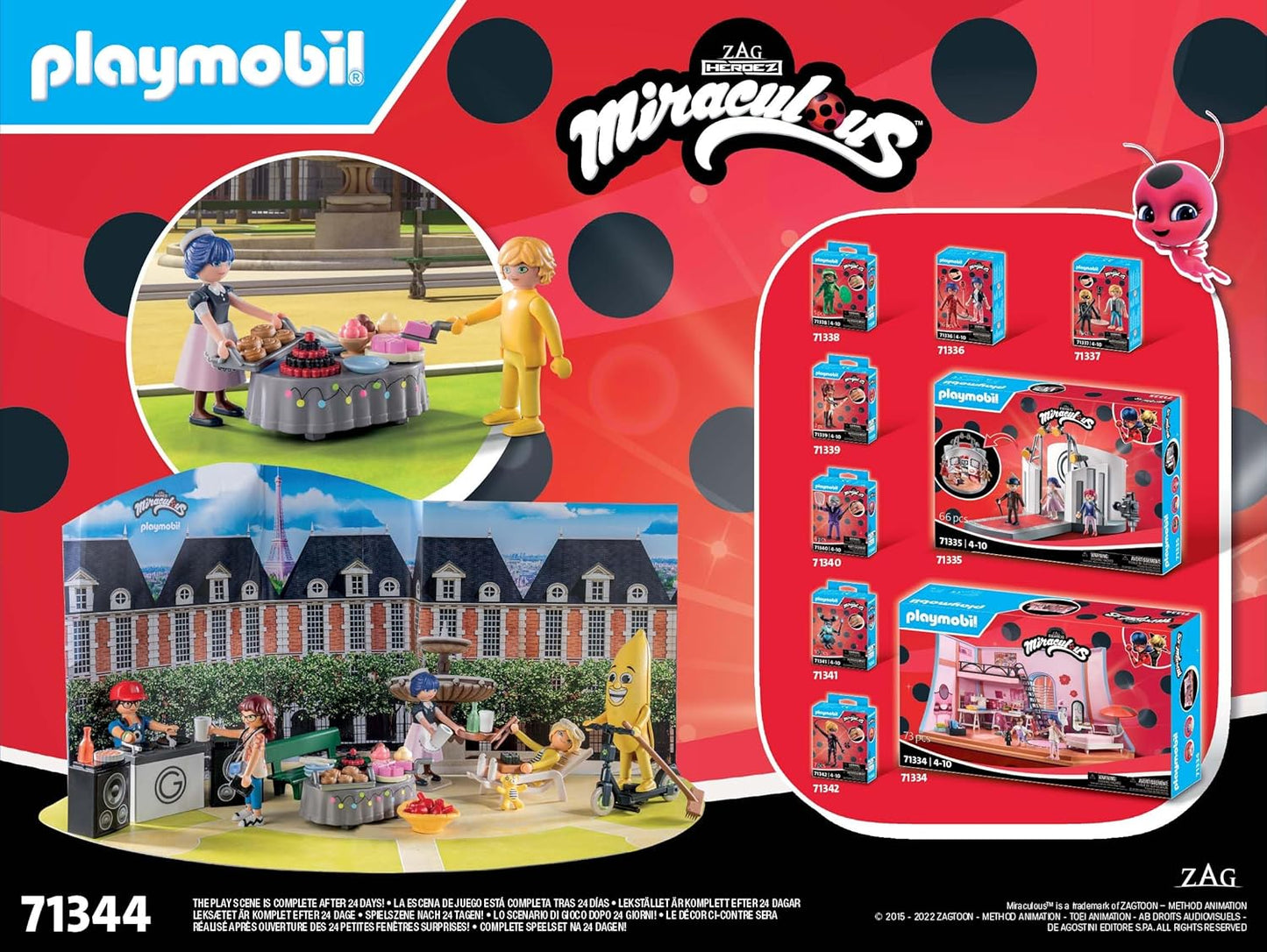 Adventskalender Miraculous: Picknick in Paris, PLAYMOBIL 71344 Miraculous: Picknick in Paris Adventskalender
