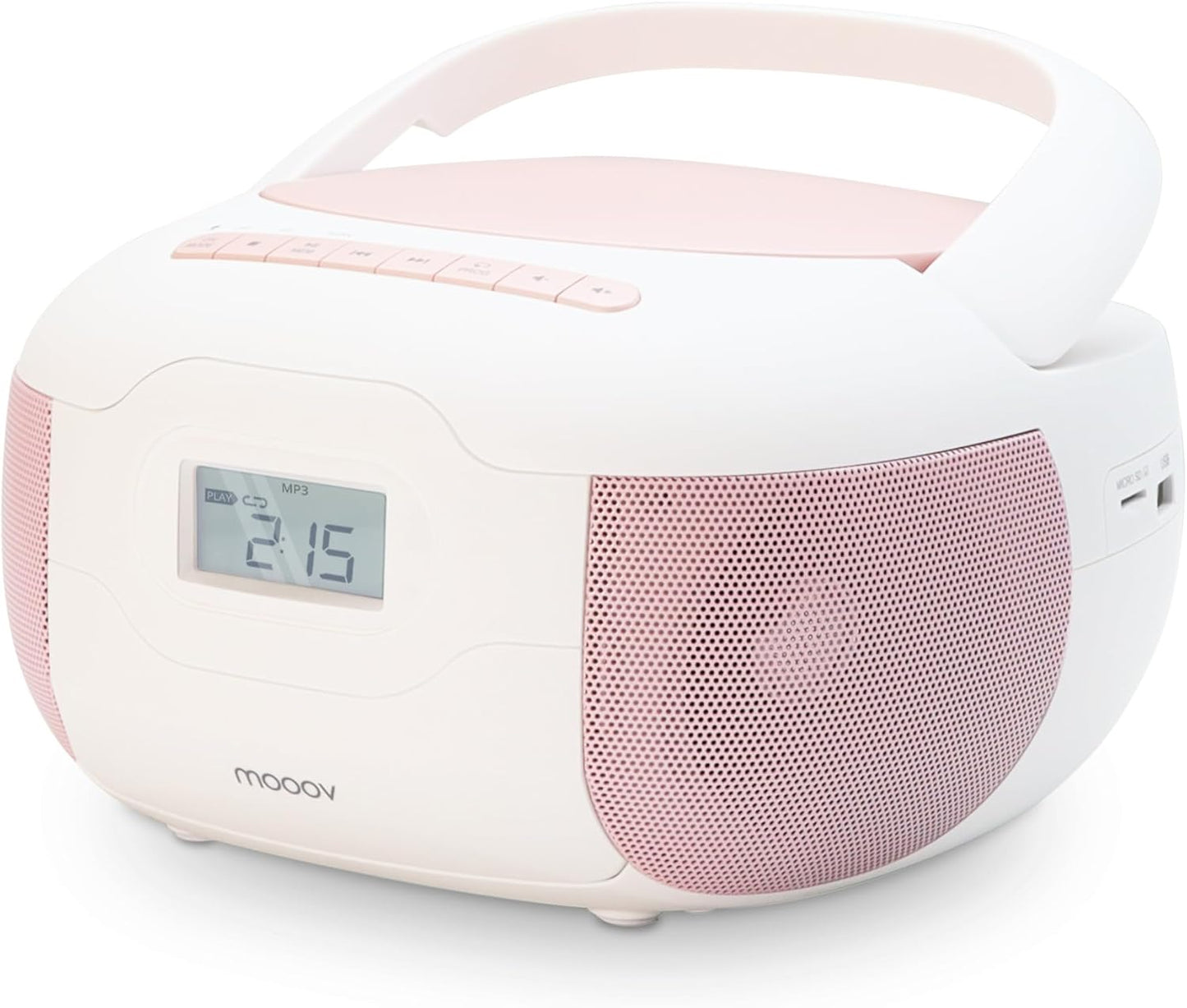 CD-Player Eden mit Bluetooth und USB-Anschluss, Rosa