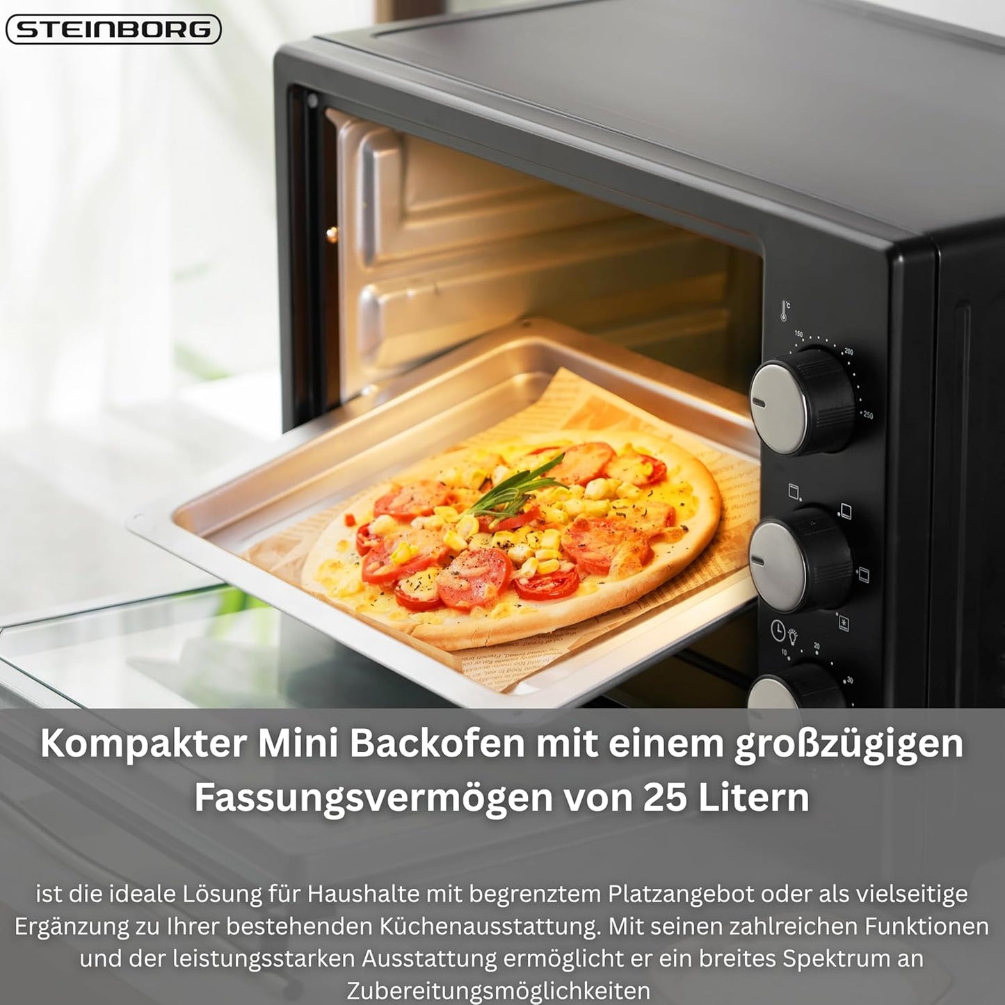 Mini Backofen mit Umluft