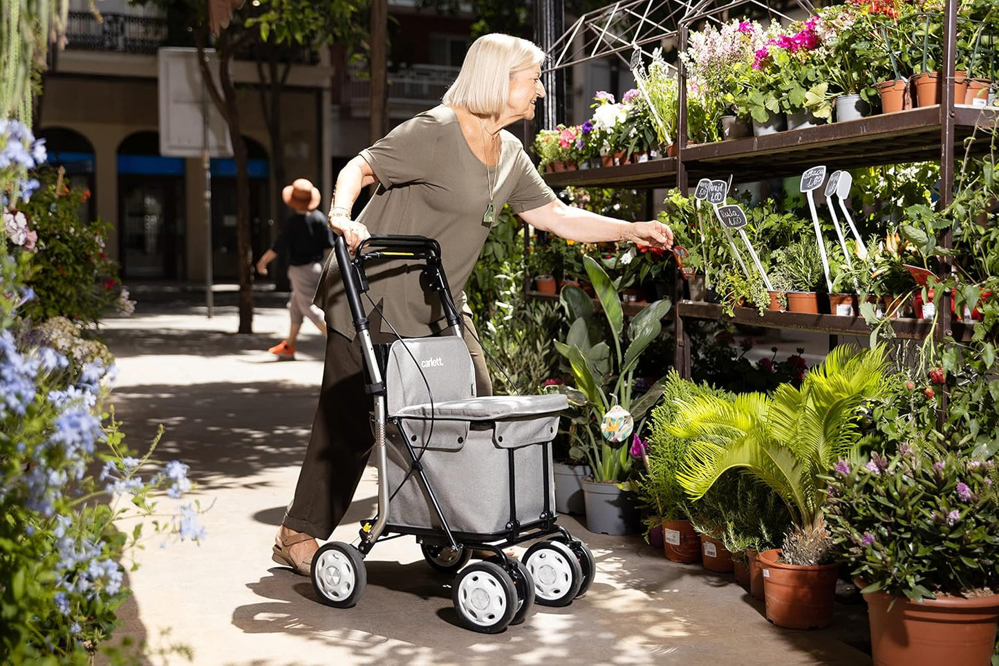 Lett800 Comfort Move Einkaufstrolley, Rot