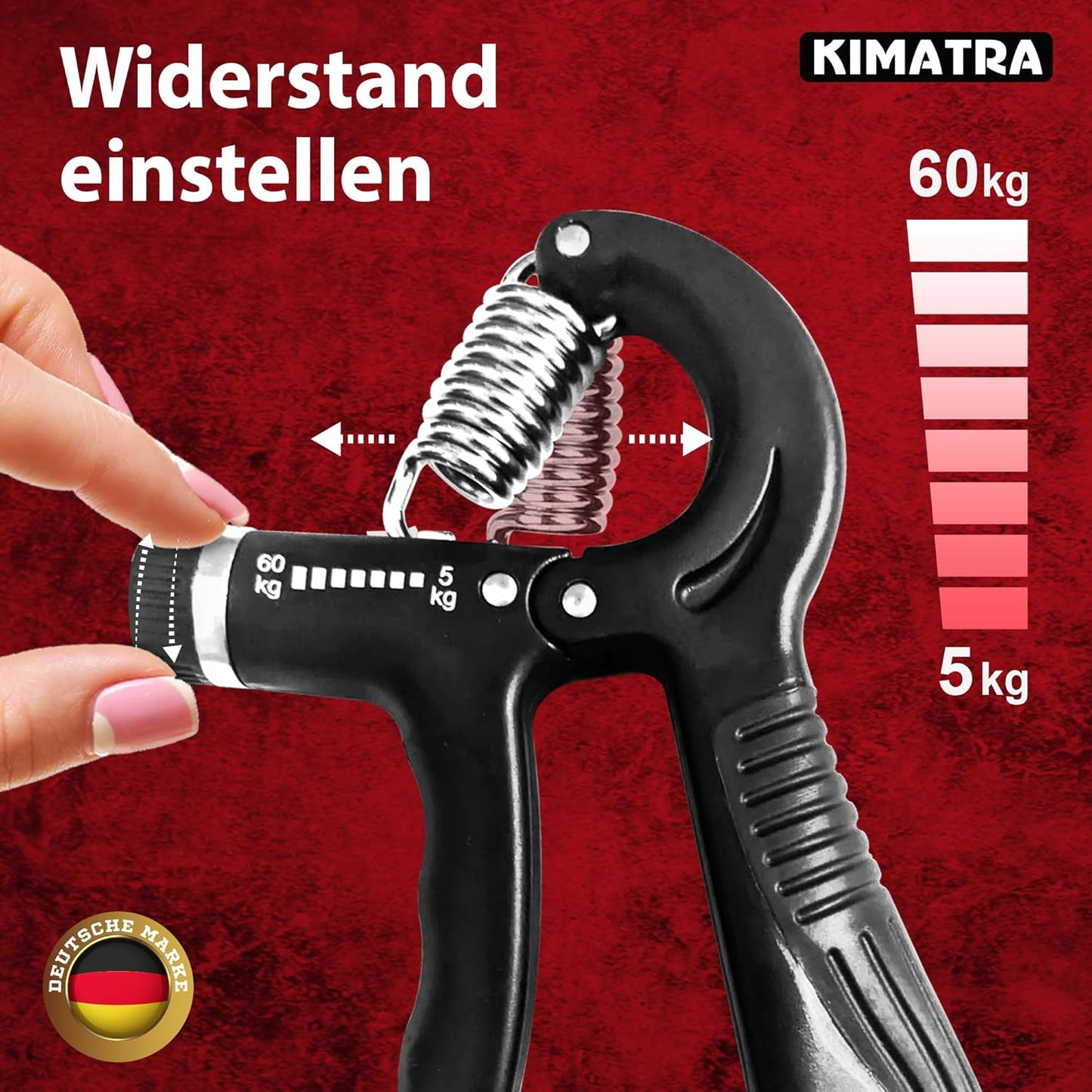 Handtrainer-Set, 2-teiliges Set Schwarz