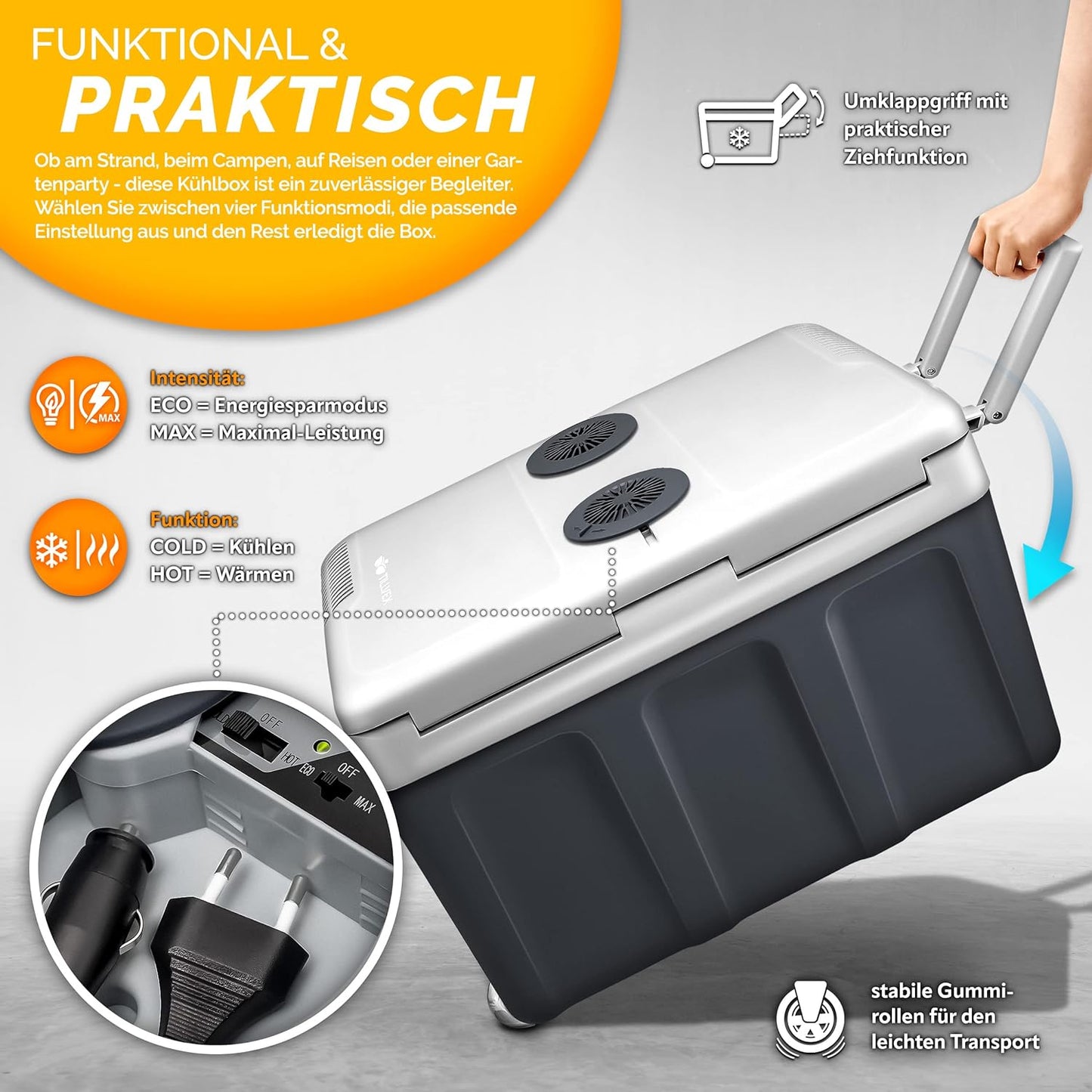 Elektrische Thermobox, Grau