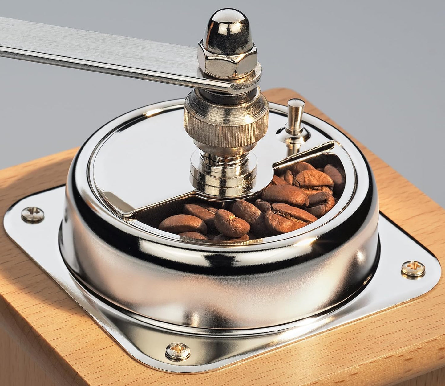 Manuelle Kaffeemühle Brasilia mit Mahlgradverstellung, natur