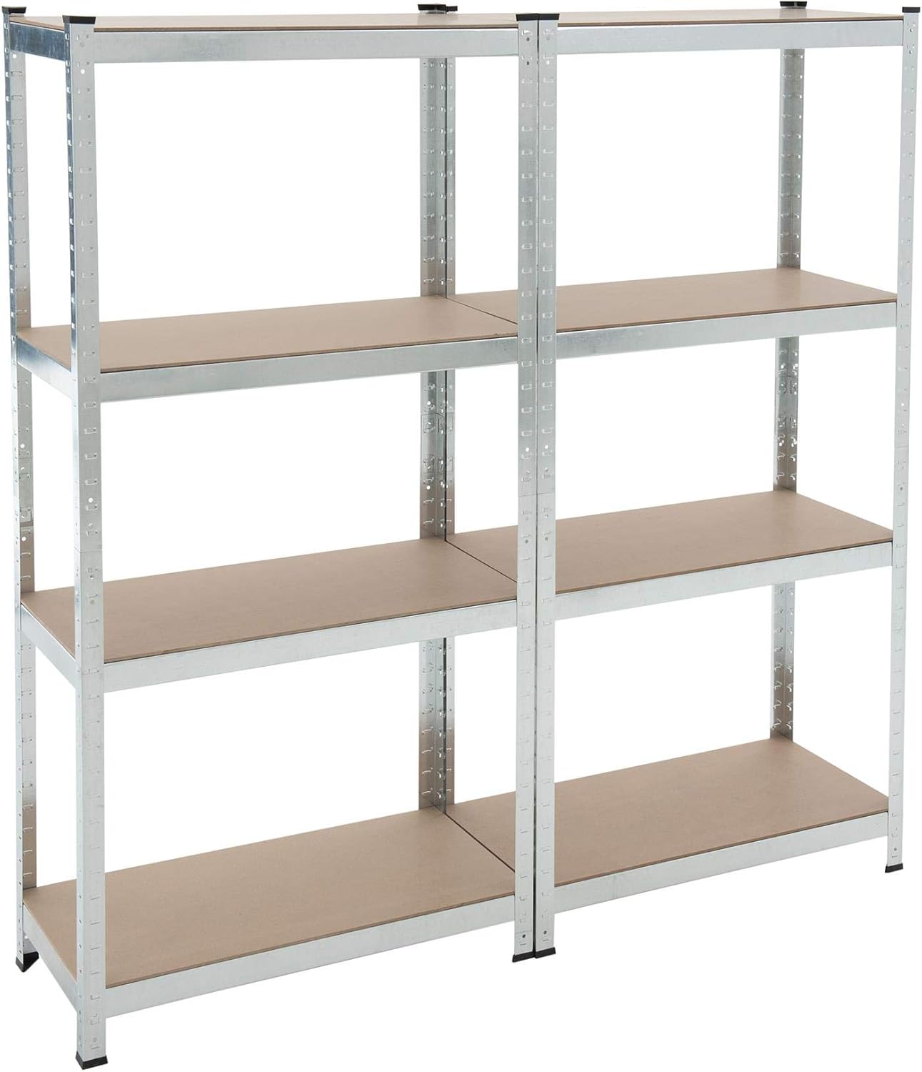 2 Stück Schwerlastregale, 2x 160x80x40cm / 640kg Verzinkt