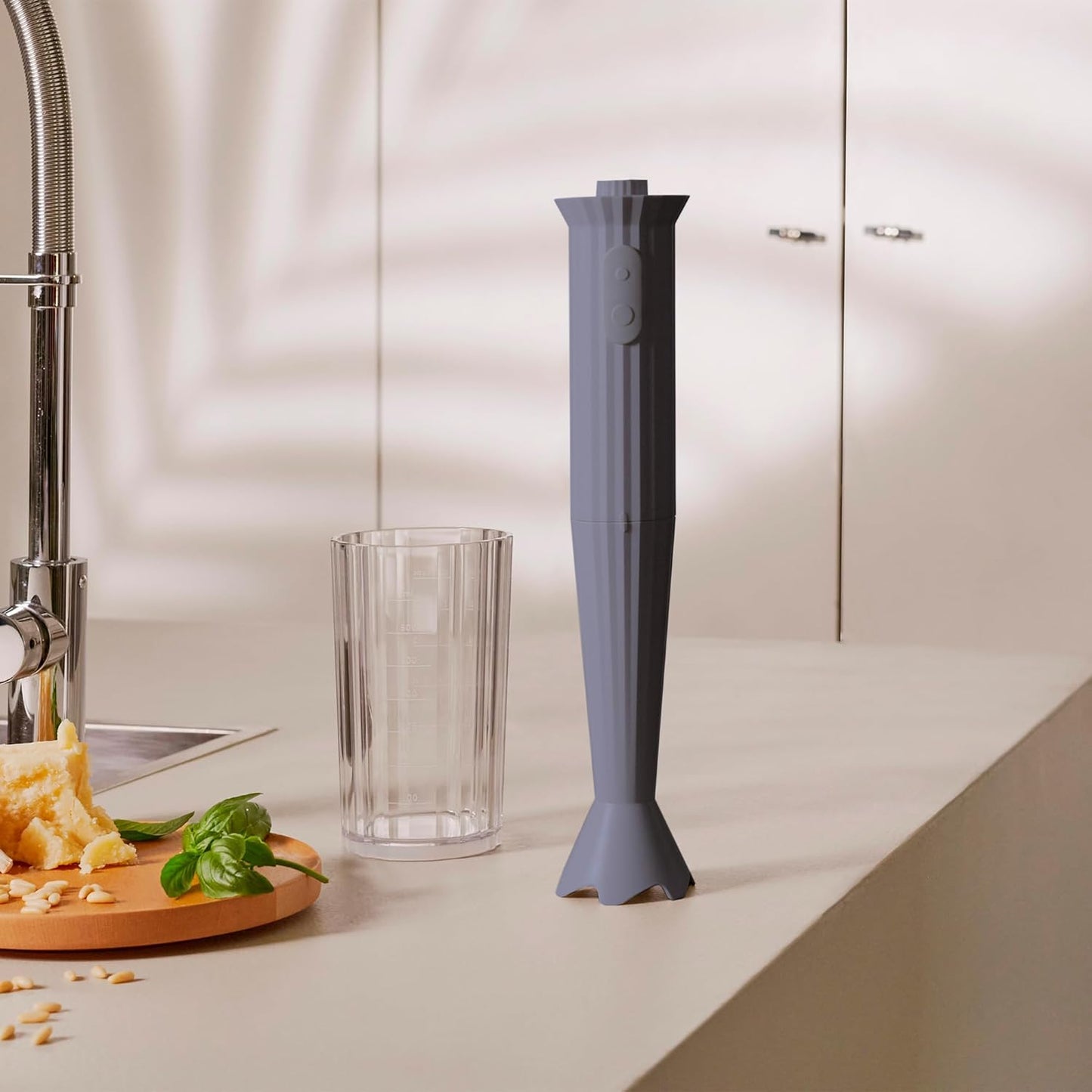 Plissé MDL10 Stabmixer mit Messglas, One size Grau