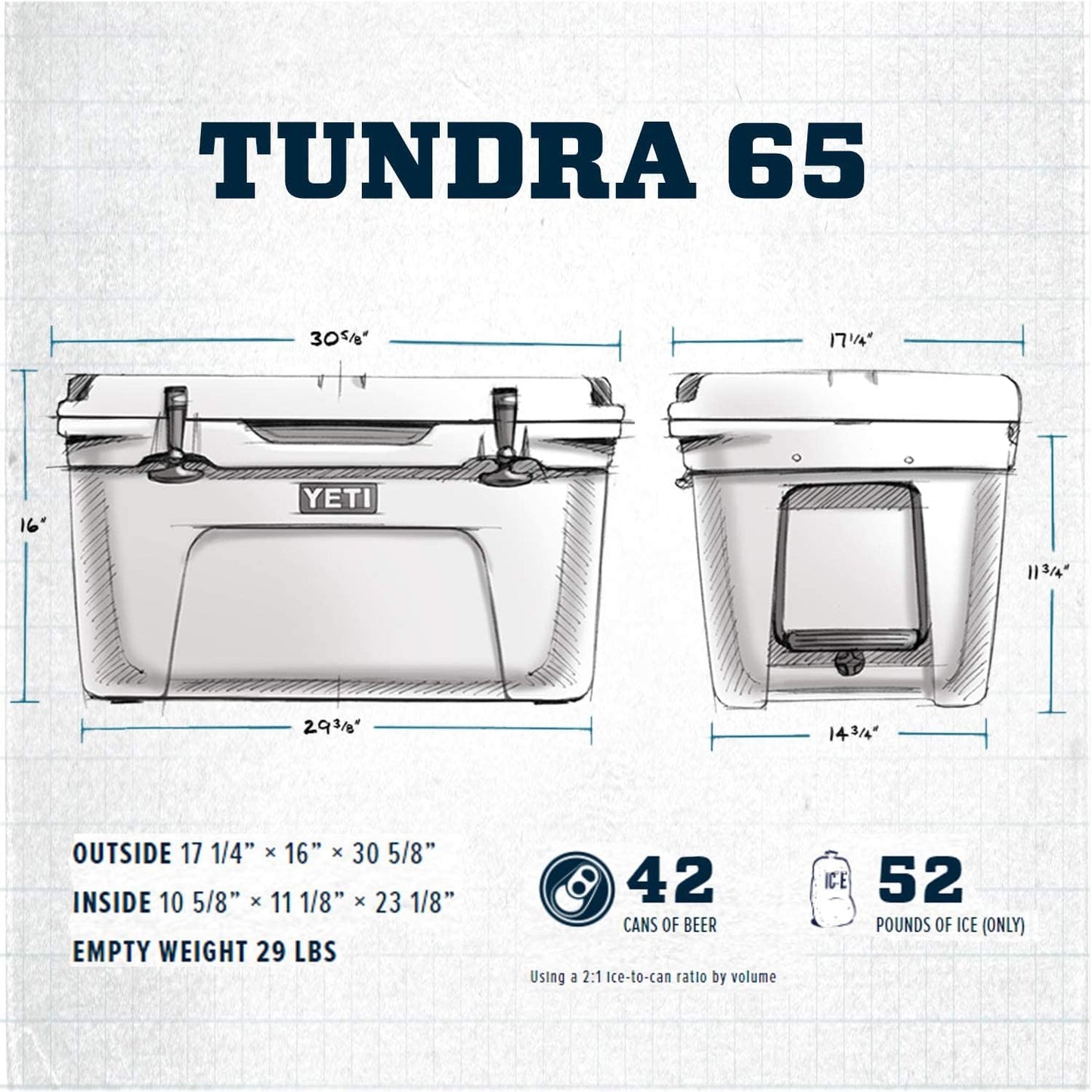 Tundra 65 Kühlebox, Rot - Rescue Red