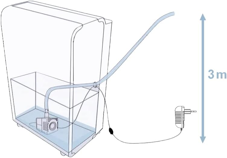 WDH-KP40 Kondensatpumpe mit Wassersensor und Drainageschlauch, 450 L/h