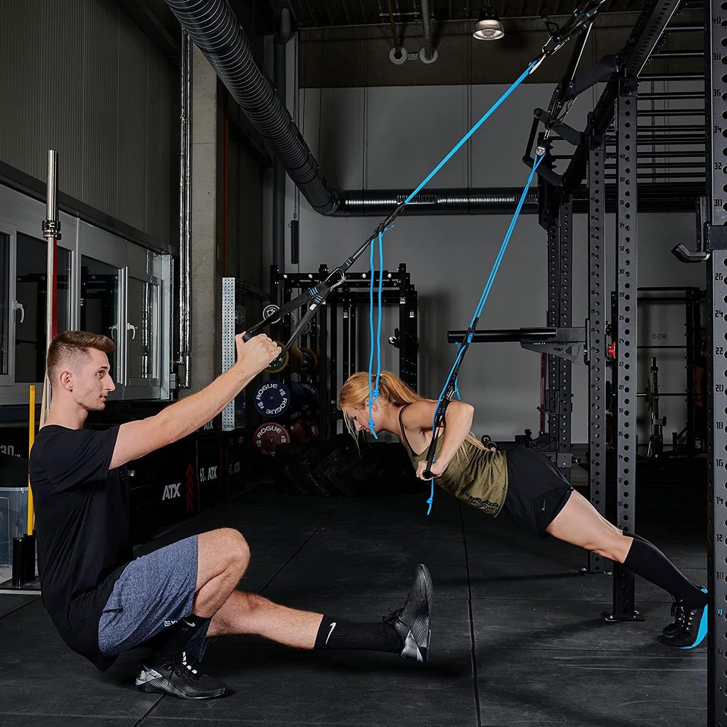 Sling Trainer mit Umlenkrolle + Türanker
