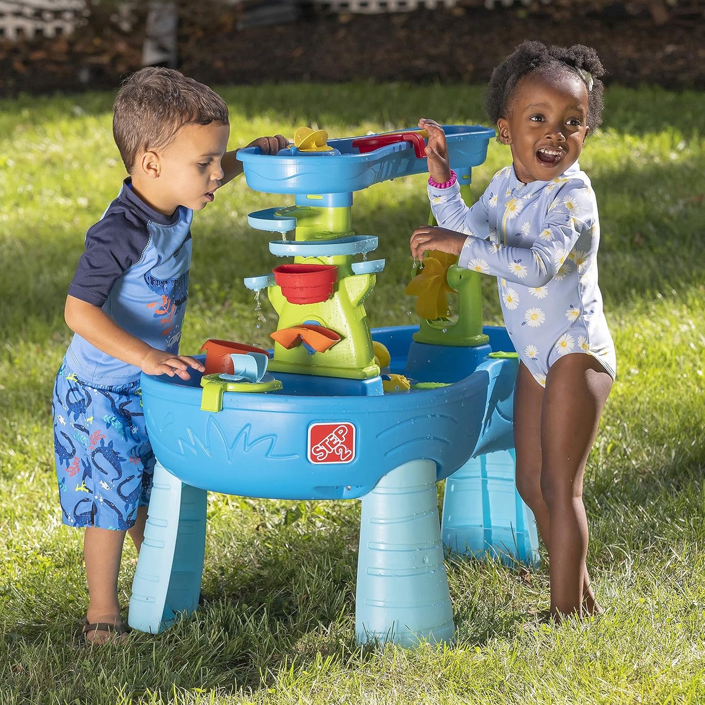Wasserspieltisch mit Zubehörset, Blau