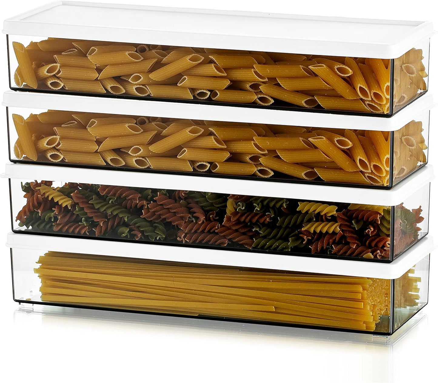 4-teiliges Pastabehälter-Set, stapelbar, 4 Pièces