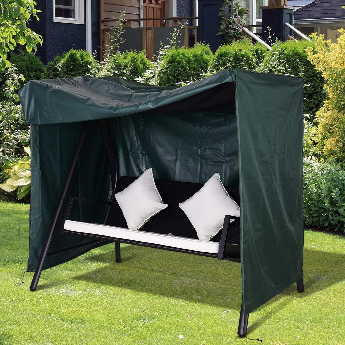 Abdeckung für Hollywoodschaukel, 177L x 114B x 152H cm Dunkelgrün