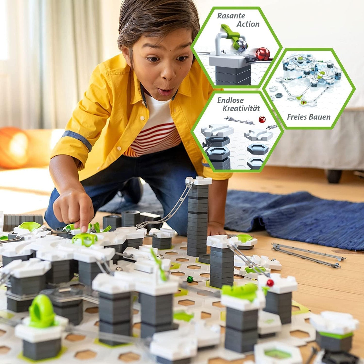 GraviTrax PRO Erweiterung Splitter für Kugelbahnen, Erweiterung Splitter - altes Verpackungsdesign