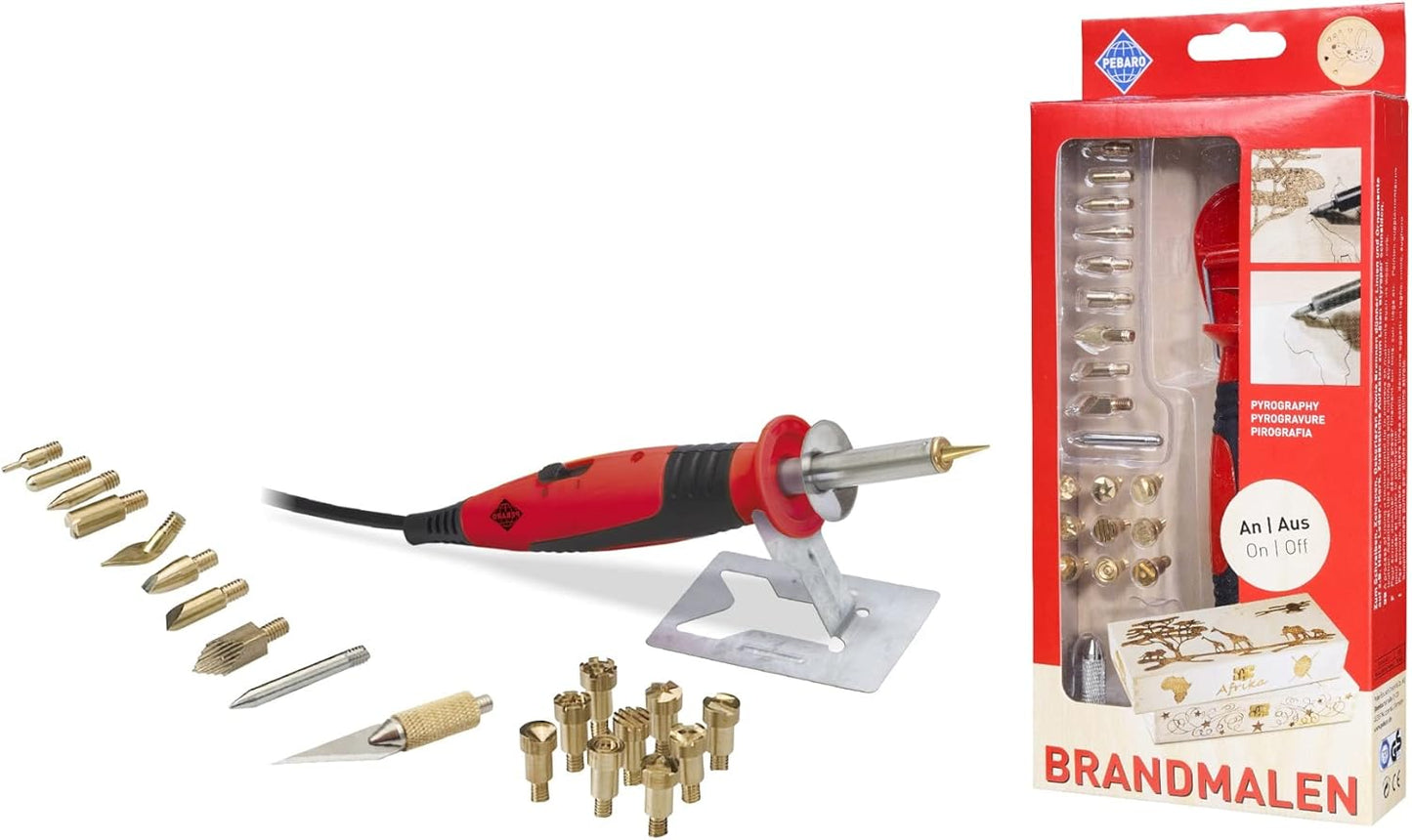 Brandmalkolben-Set mit On/Off Schalter