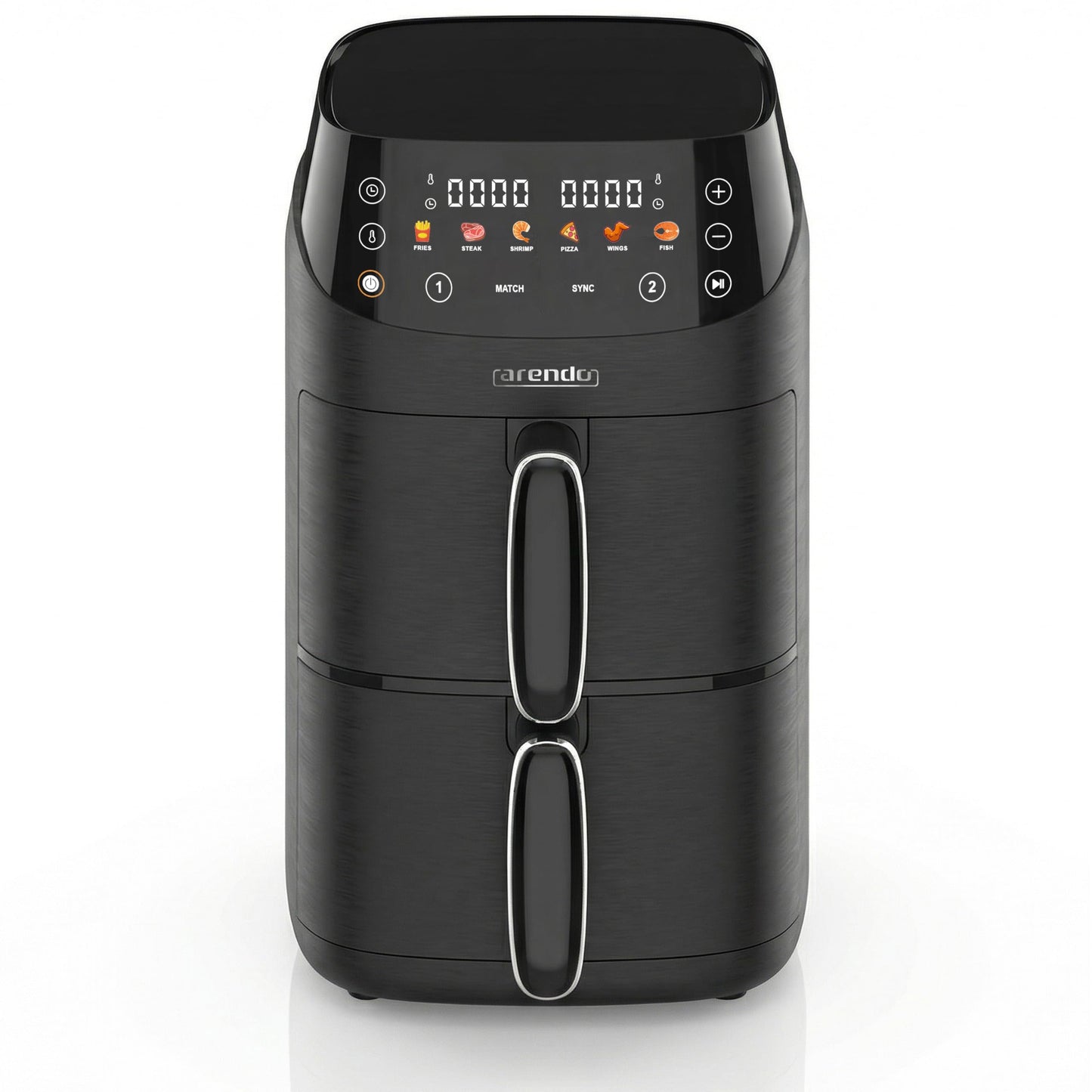 Dual Compact Heissluftfritteuse mit 2 Kammern, A: Heissluftfritteuse