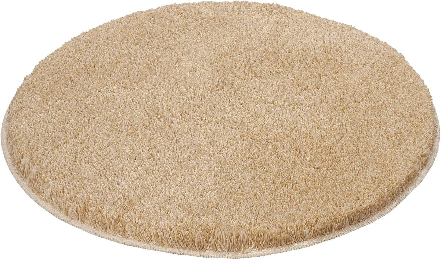 Runder Badteppich Relax, Champagner 100 cm (Rund)