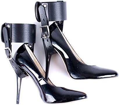 Abschliessbare Fussfesseln Set mit High-Heel-Fixierung