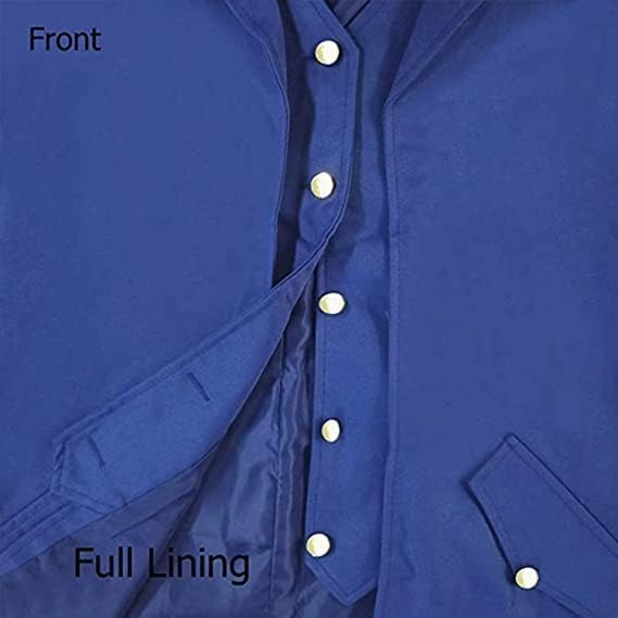 Mittelalter Steampunk Frack für Herren, Blau S