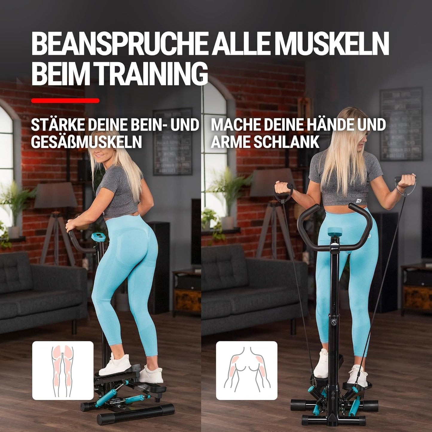 Hop-Sport Stepper Noble, Schwarz-blau
