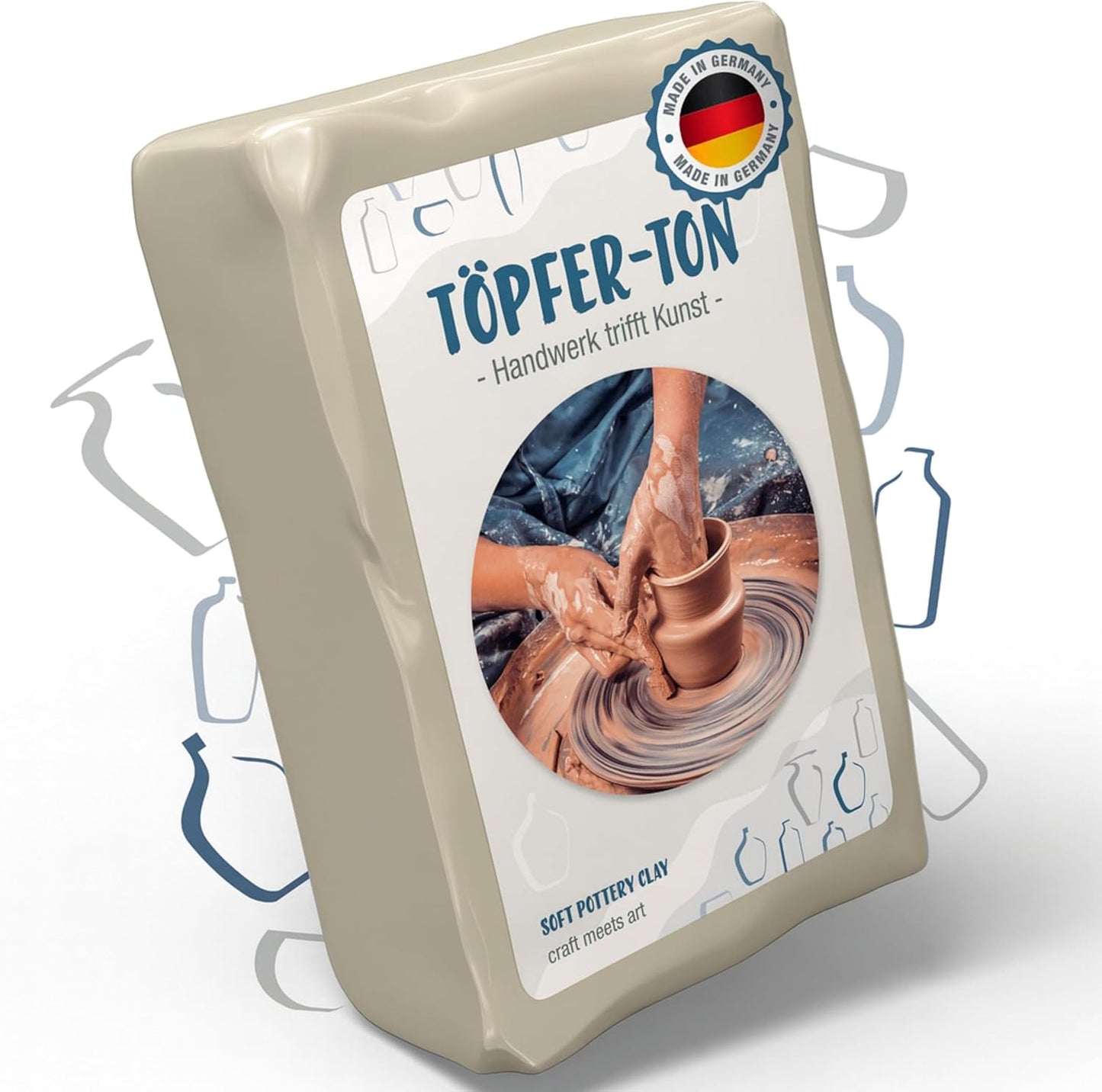 Töpferton zum Brennen & Töpfern (10 kg), 10.0 Kilogramm