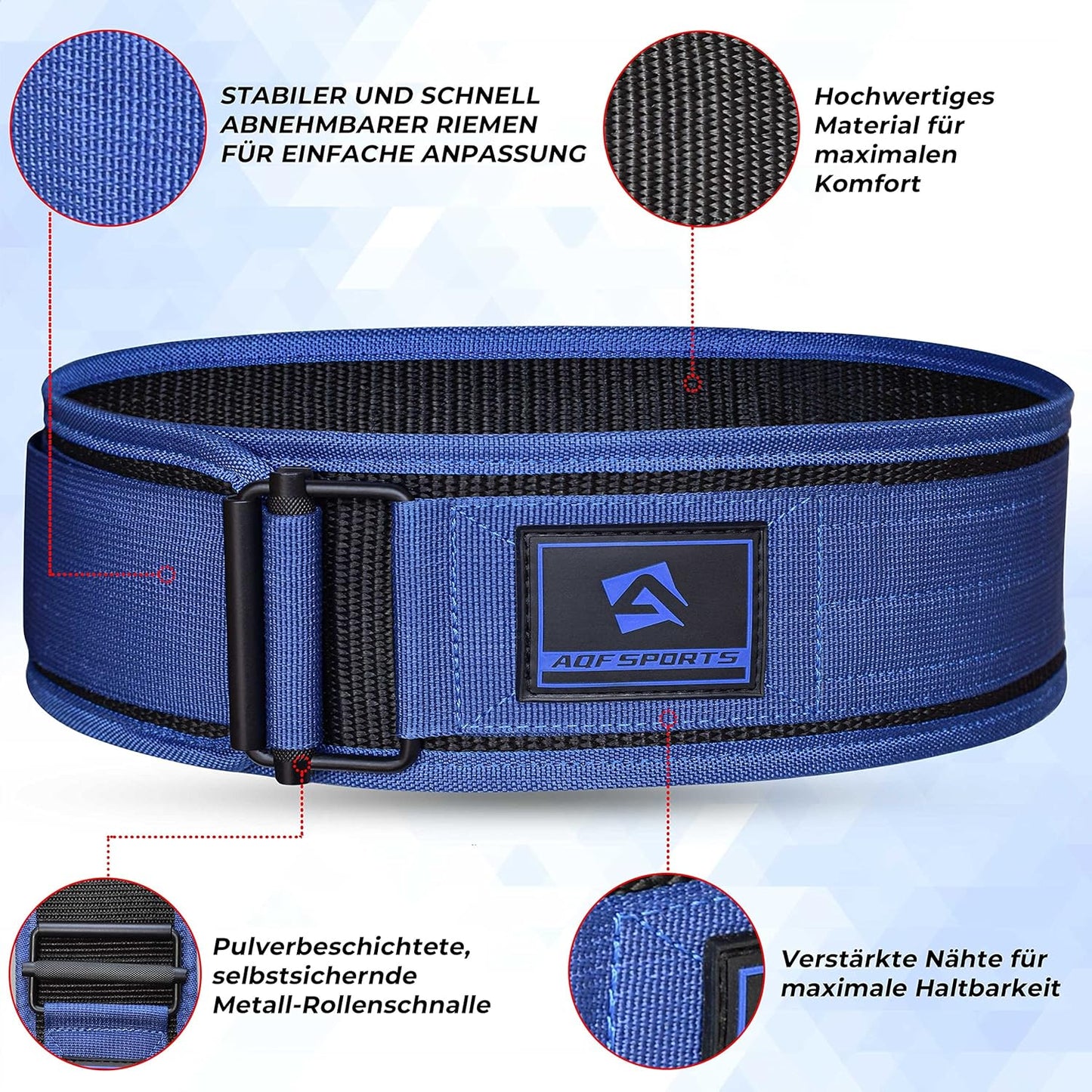 Gewichthebergürtel, XL Blau