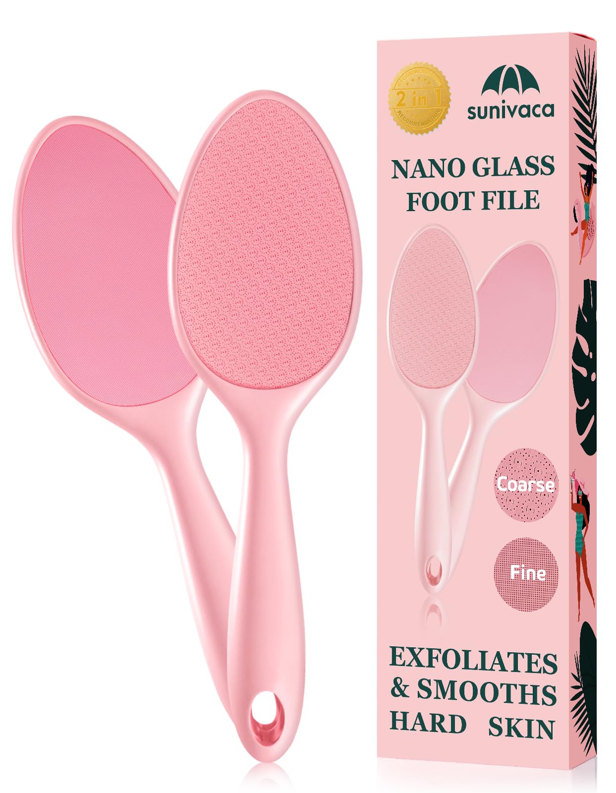 Hornhautentferner, 2-seitig, 2-seitig, Pink-SE