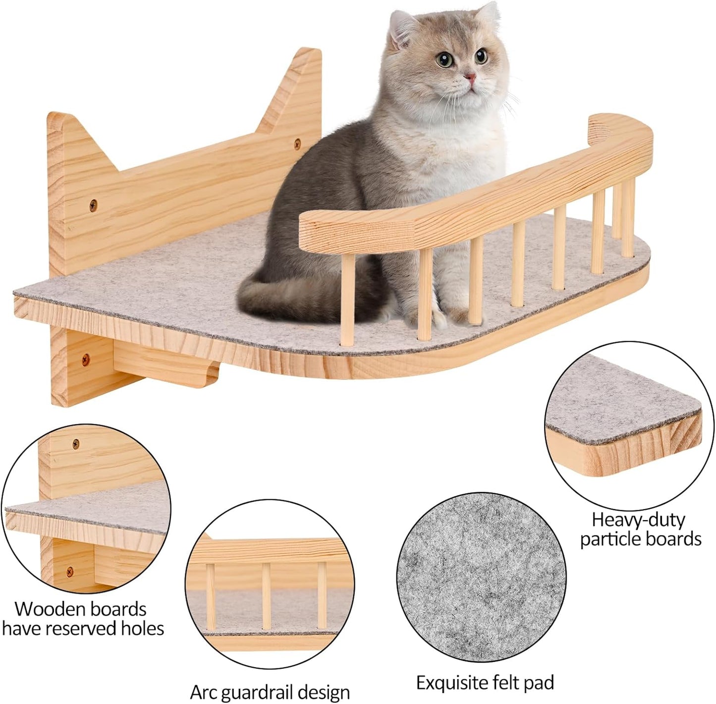 Katzen-Wandbrett und Stufen