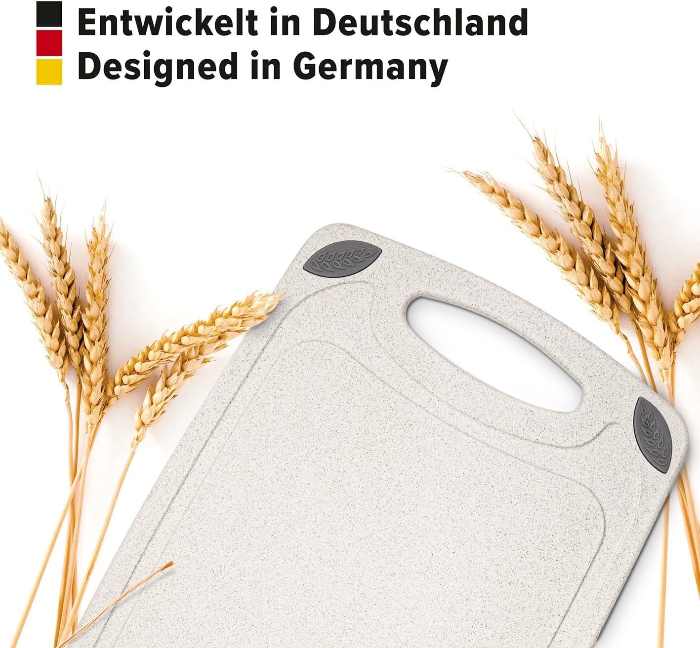 Schneidebrett 2er Set, Weizenoptik
