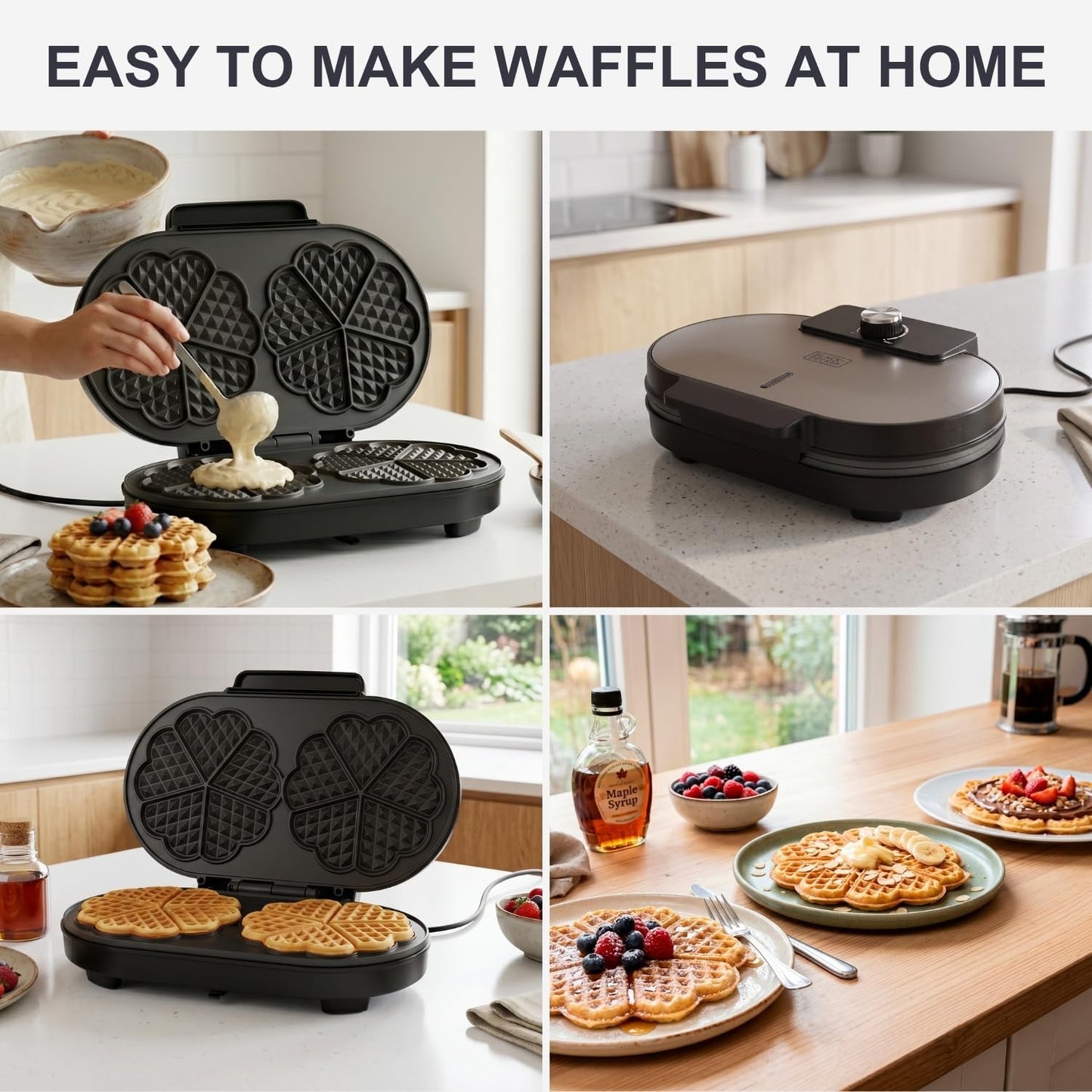 Doppel Waffeleisen mit Temperaturregelung