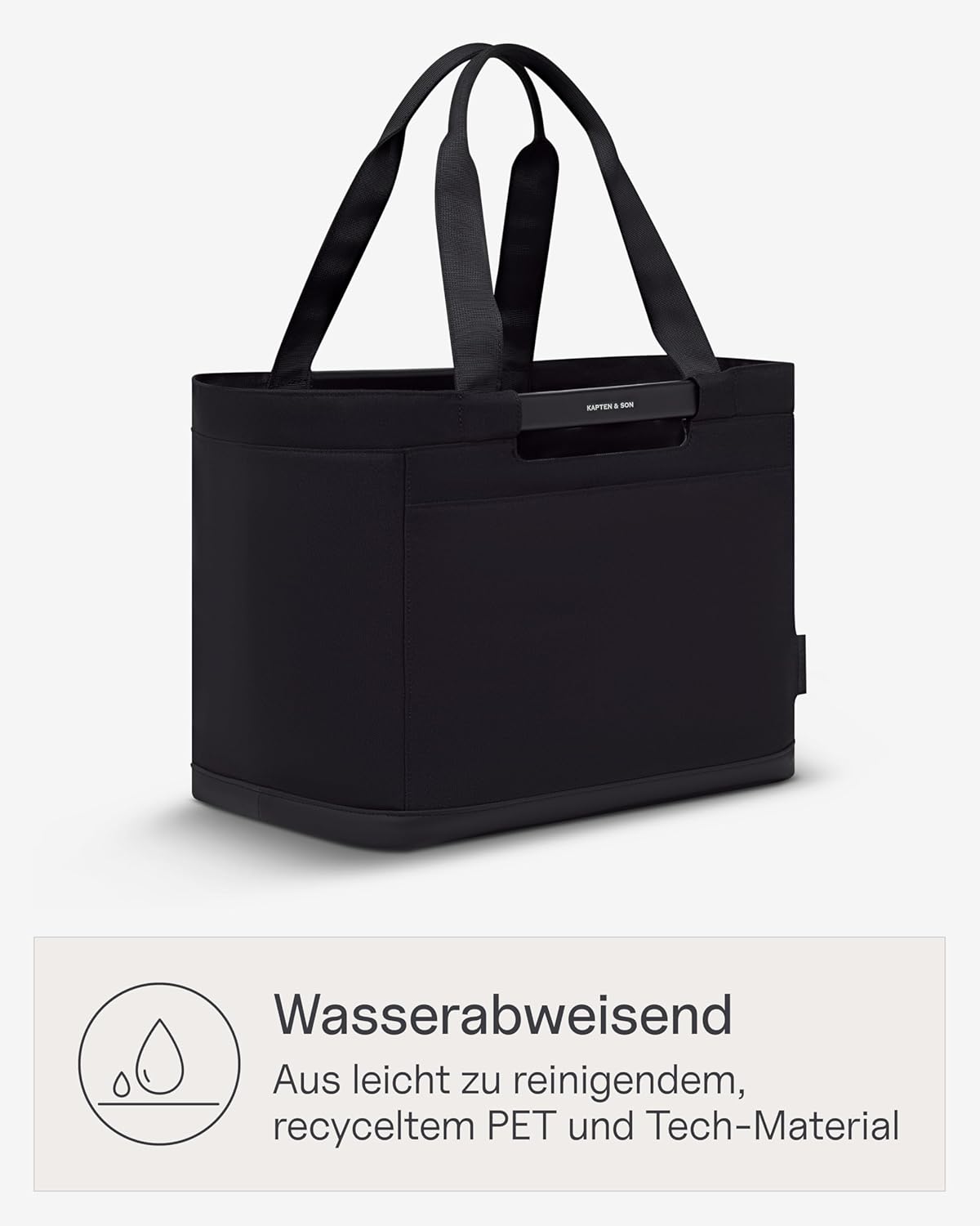 Shopping Basket VASSA, All Black
