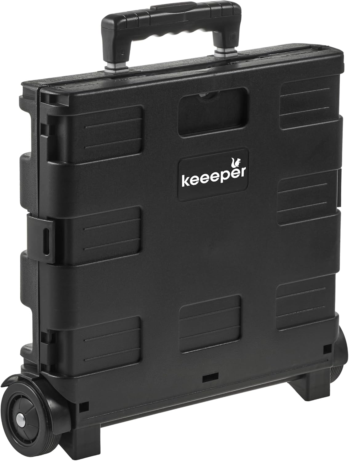Klapp-Transportkarre olli mit Klappbox, 45 Liter schwarz, Einkaufs-/Transporttrolley, 45 L