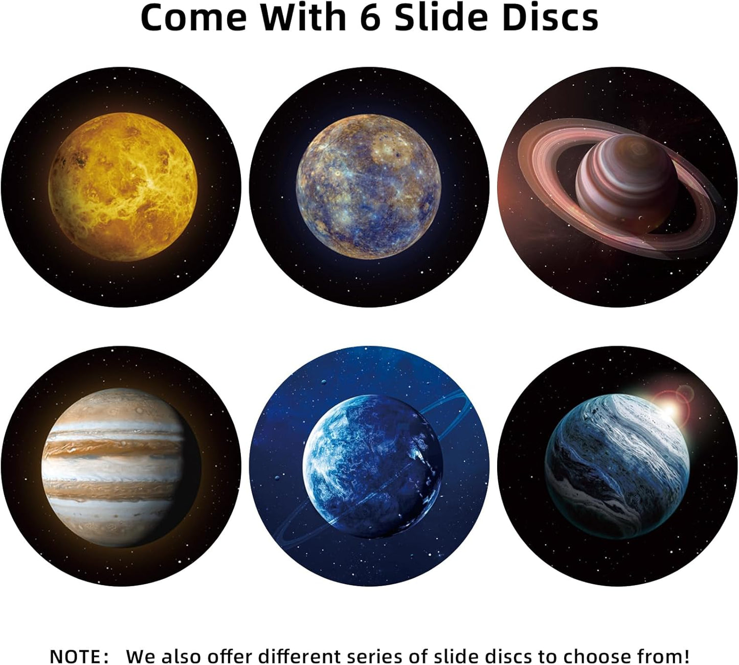 5k Ultra HD Discs Set für Galaxy Projektor, 6 Discs, Solar System 1