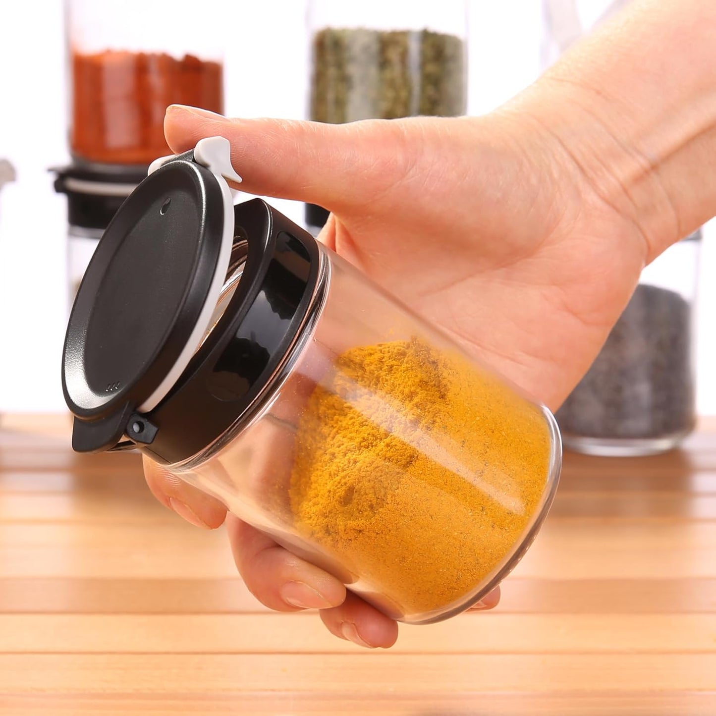 Gewürzstreuer-Set, 10 Gewürzgläser je 200 ml