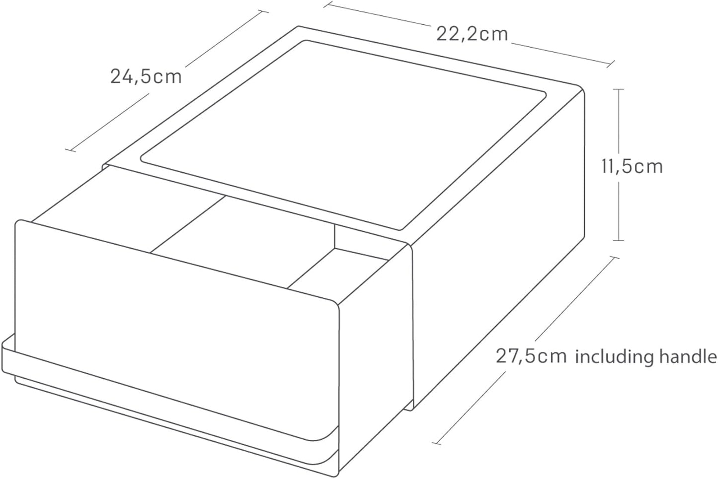 Tower Schubladenorganizer für Teebeutel/Kaffeekapseln, Weiss