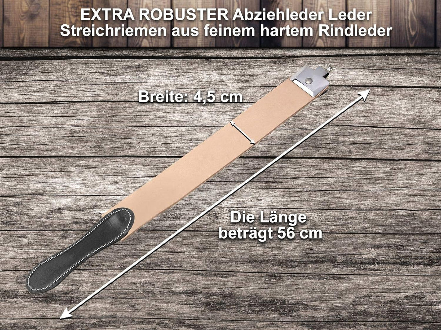 Rasiermesser-Set mit Abziehleder & Paste
