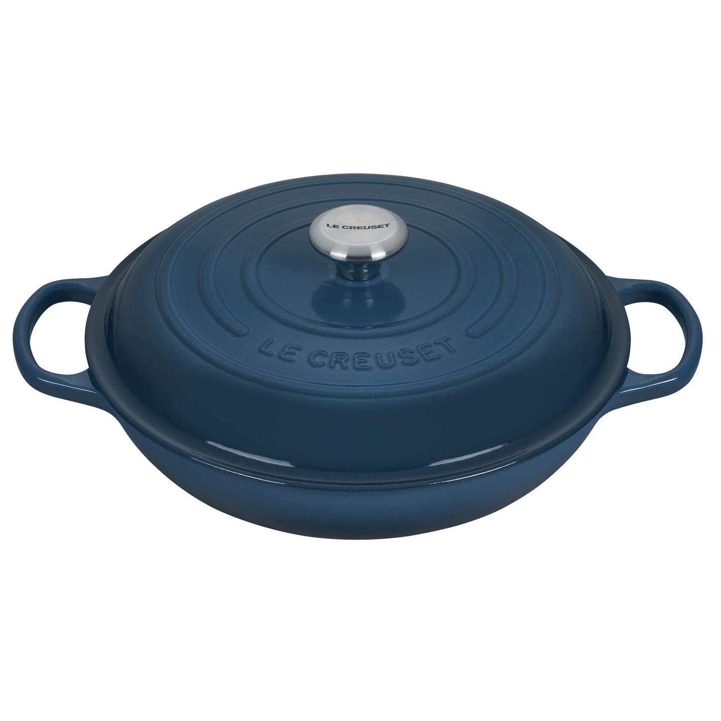 Signature Gusseisen Gourmet-Profitopf, Deep Teal 30 cm