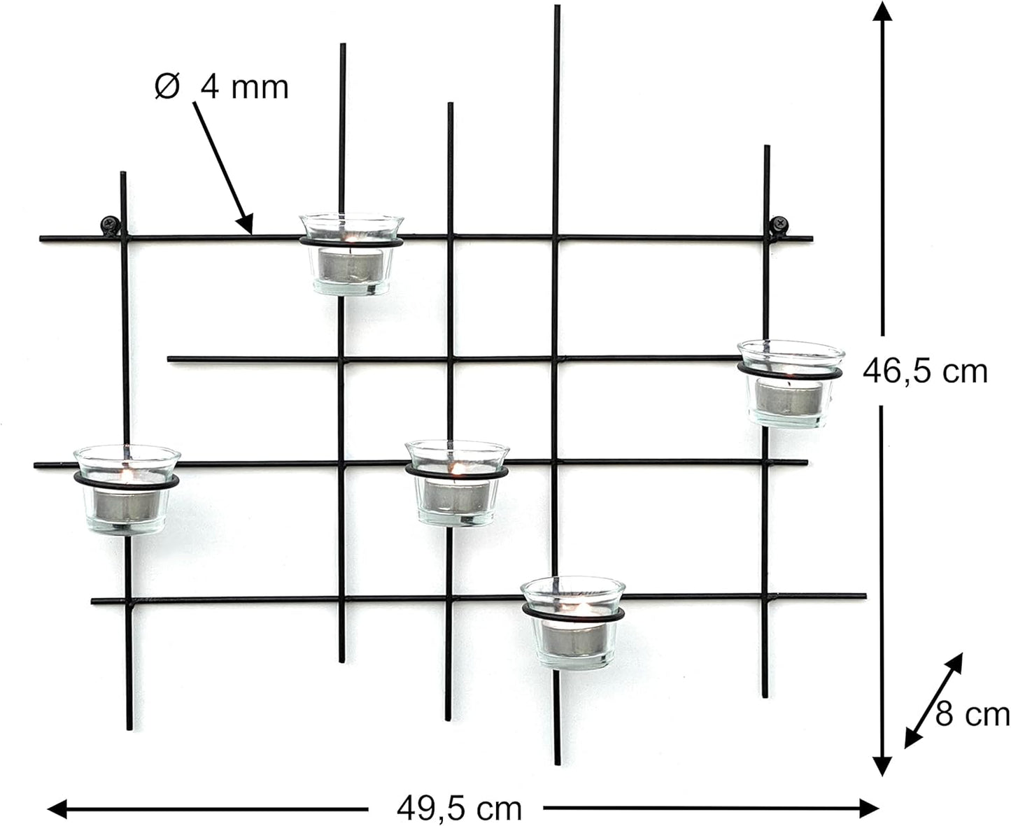 Wandteelichthalter