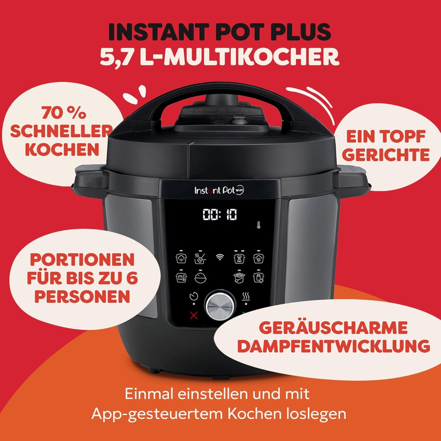 Plus 9-in-1-Multikocher, Plus WiFi / 5.7L