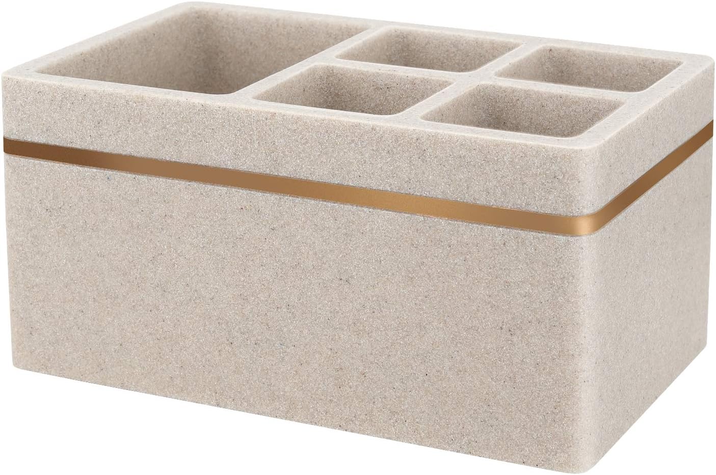 Zahnbürstenhalter mit 5 Fächern, 5 Steckplätze E-sand Khaki