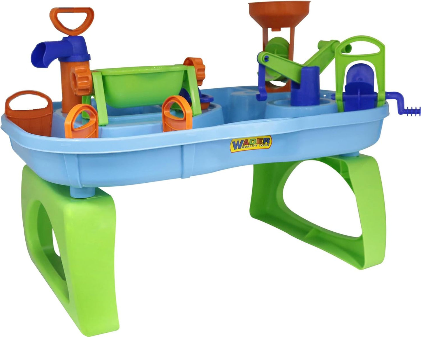 Bath World mit Kran und Boot, Mehrfarbig