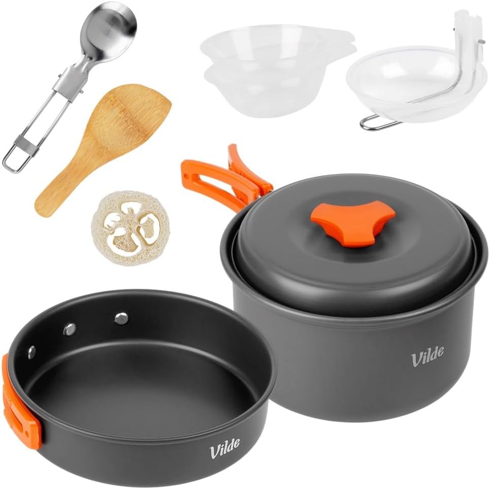 10-teiliges Camping-Kochgeschirr-Set
