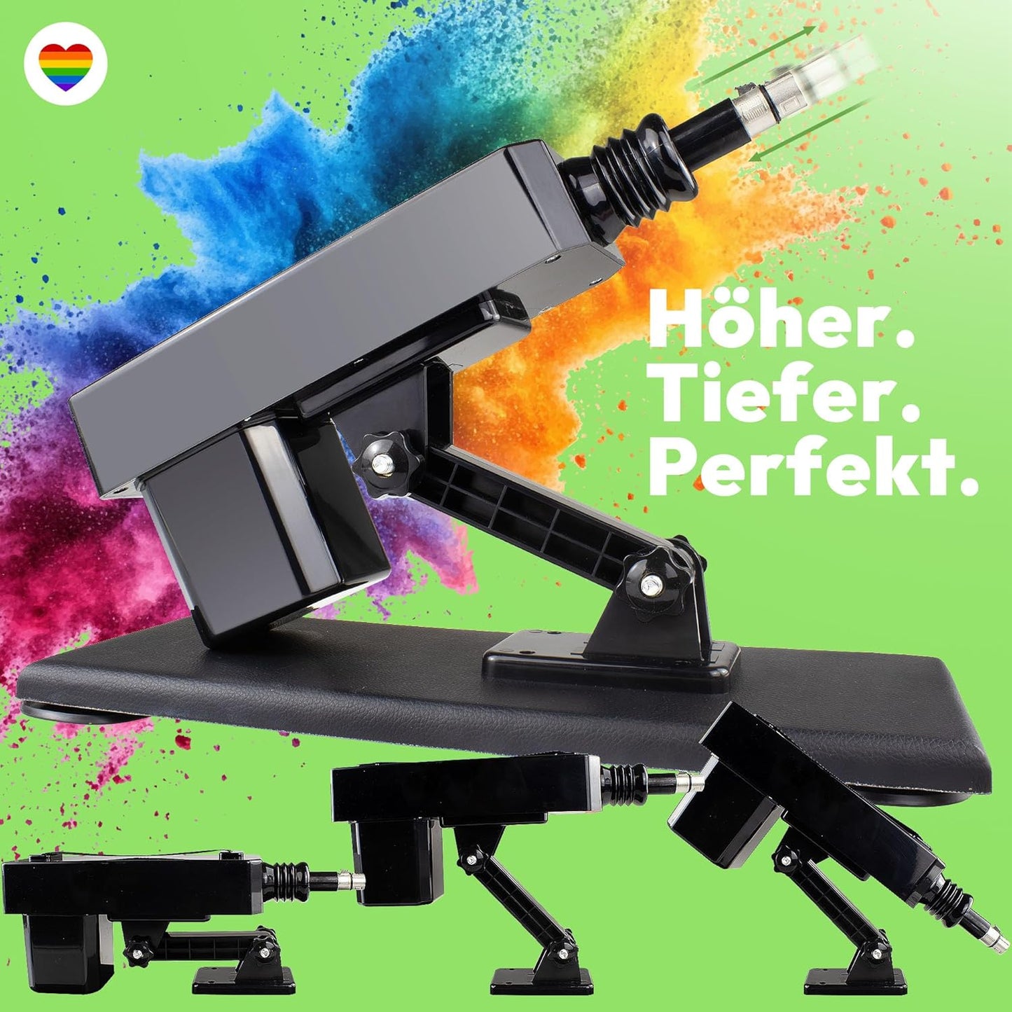 Sexmaschine mit KI-App & Dildo Set